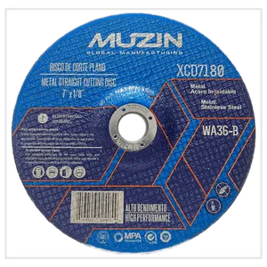 Disco de Corte Centro Deprimido para Métal Muzin 7"x 1/8"